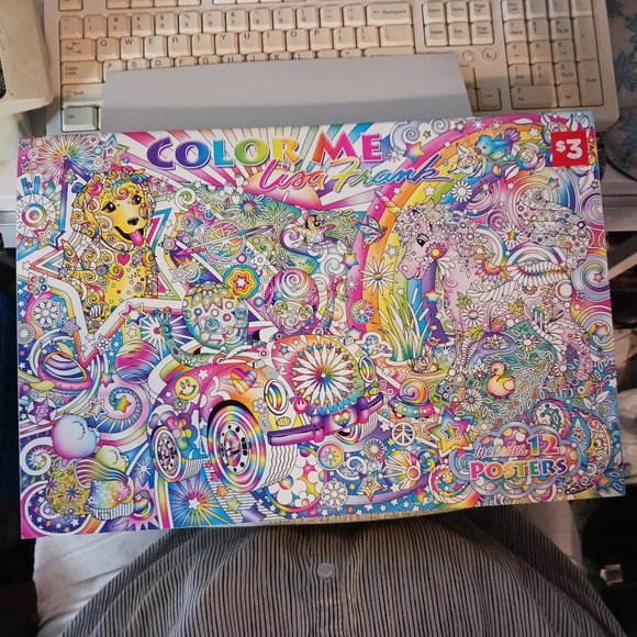 Lisa Frank Art Lisa Frank Color Me 2 Poster Coloring Book 16 X 11